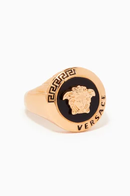 Versace signet ring new arrivals