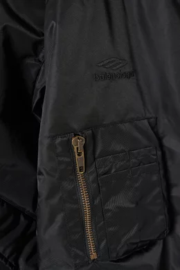 Balenciaga 3B Sports Icon Light Bomber Jacket Black Men's - SS22 - GB