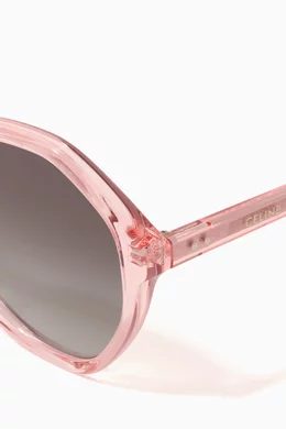 Buy Celine Pink Round Sunglasses in Acetate for Women in UAE Ounass
