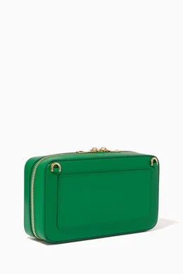 Buy Dolce Gabbana Green Small Logo Camera Bag in Calfskin for Women in UAE Ounass