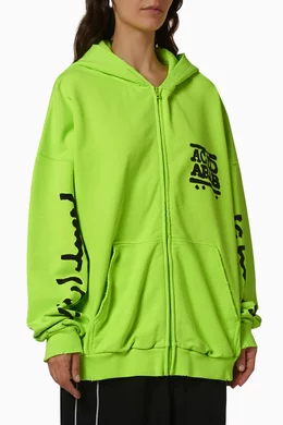 Balenciaga neon hoodie sales