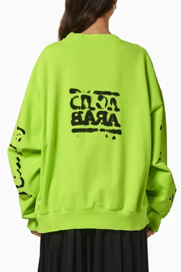 Balenciaga shop green sweatshirt