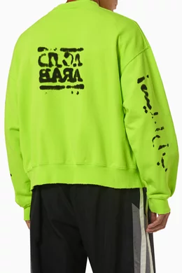 Balenciaga neon store sweatshirt
