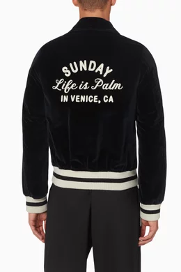 Palm angels hot sale velvet jacket
