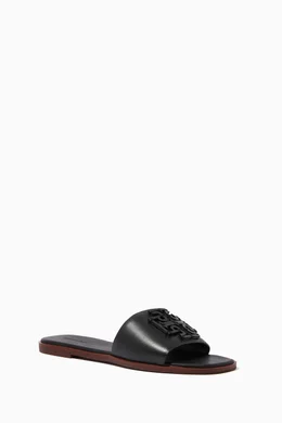 Tory burch ines leather slides outlet