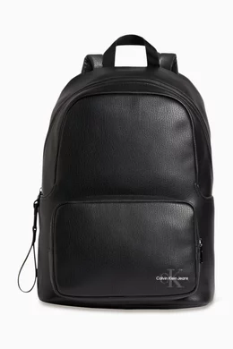 Calvin klein clearance leather backpack mens