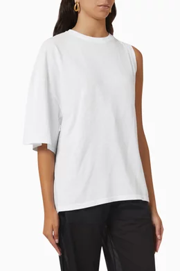 One sleeve sales t shirt