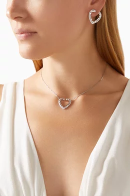 Buy Garrard White Aloria Diamond Pendant Necklace in 18kt White Gold for Women in UAE Ounass