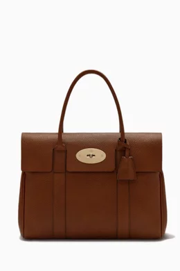 Mulberry bayswater small grained leather tote deals