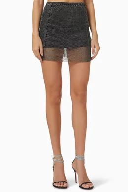 Mesh sales skirt diamond