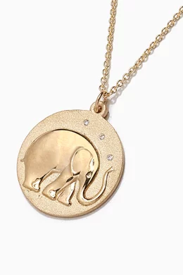 Gold hotsell elephant pendant