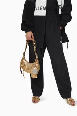 Buy Balenciaga Gold Le Cagole XS Shoulder Bag in Metallic Arena