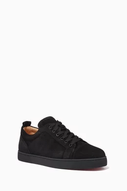 Buy Christian Louboutin Black Louis Junior Sneakers in Veau