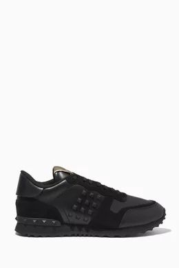 Buy Valentino Garavani Black Valentino Garavani Rockstud Sneakers