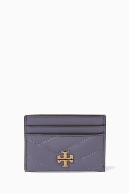 Kira chevron online leather card case