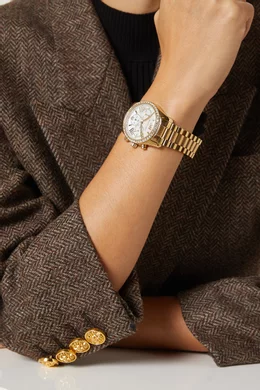 Buy Michael Kors Gold Lexington Chronograph Quartz Watch 38mm for