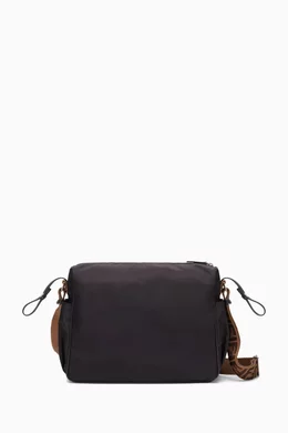 Fendi people online diaper bag tan