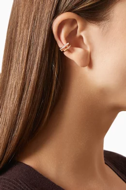 Buy Repossi Pink Antifer Diamond Pav Single Ear Cuff in 18kt Rose