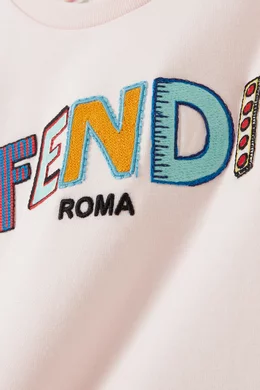 Fendi t shirt color letters best sale