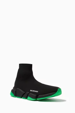 Balenciaga speed trainer cheap black green