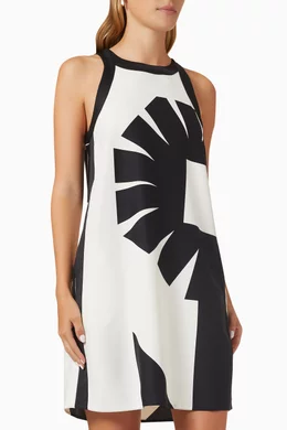 Marella black hotsell and white dress