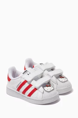 Buy adidas Red x Hello Kitty Superstar Sneakers in Faux Leather