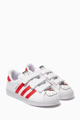 Adidas kids' superstar faux-leather sneakers shop