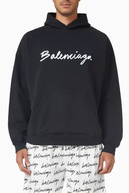 Balenciaga signature on sale hoodie