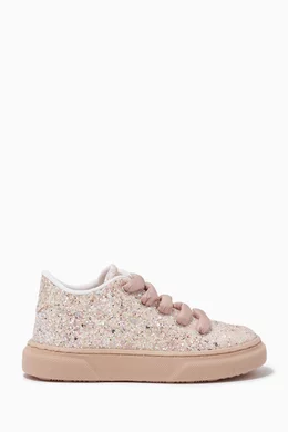 Buy Babywalker Neutral Glitter embellished Sneakers for Girls in