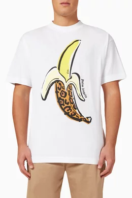 Banana print t shirt on sale