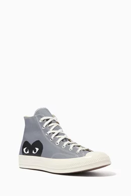 Grey top canvas converse