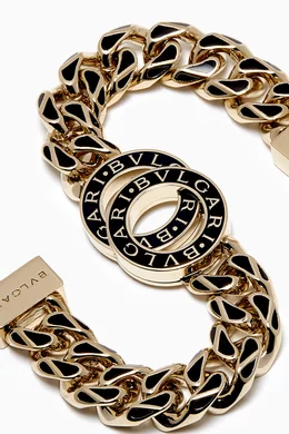 Buy BVLGARI Gold BVLGARI BVLGARI Maxi Chain Bracelet in Light Gold