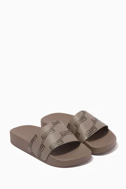 Grey shop balenciaga slides