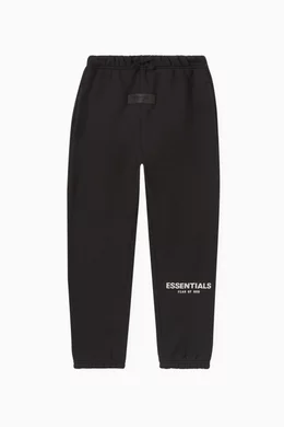 Buy Fear of God Essentials Black Essentials Logo Sweatpants in Cotton-blend  for Boys in UAE