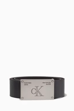 Calvin klein plaque belt hotsell