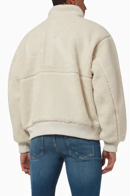 Calvin klein shearling jacket hotsell