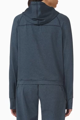 Buy LNDR Grey Sunday Supreme Hoodie in Recycled Polyester for Women in UAE