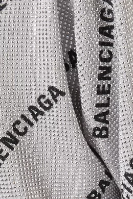Buy Balenciaga Silver Allover Logo Sweater in Strass Wool Knit for Women in UAE Ounass
