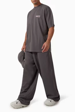 Buy Balenciaga Grey Political Campaign Large Fit Sweatpants in