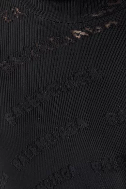 Balenciaga logo shop turtleneck sweater