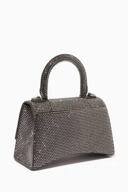 Balenciaga suede bag silver sale