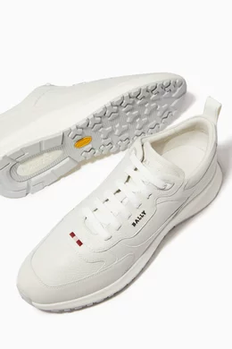 Buy Bally White Dave Sneakers in Calf Leather for Men in UAE Ounass