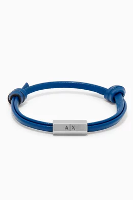 Armani exchange leather bracelet sale