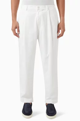 Armani white pants best sale