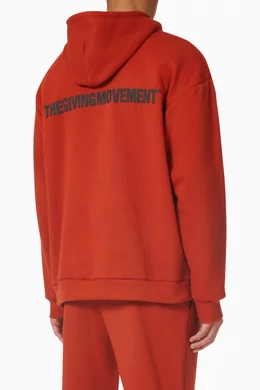 Orange oversized 2025 hoodie mens
