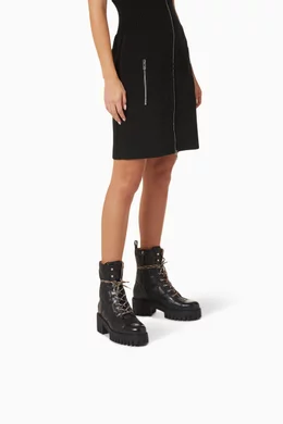 Black dress up boots top