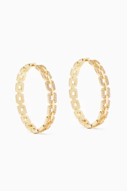 Kenneth jay lane cz hoop earrings shop