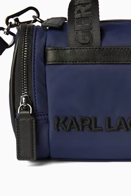 Buy Karl Lagerfeld Blue x Cara Delevigne Mini Gym Bag in Recycled