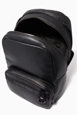 Buy Calvin Klein Jeans Black Campus Backpack in Faux Leather for