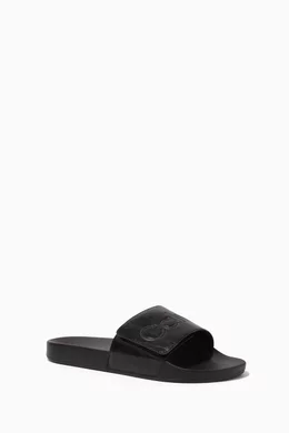 Calvin klein shop rubber slides